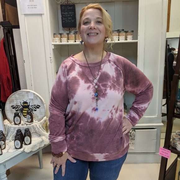 Honeyme Tops - Honeyme Tie-Dye Top